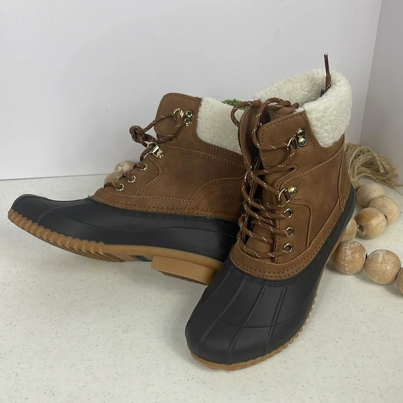 Women’s Tommy Hilfiger Rainah Medium Brown Duck Boots Size 6 (NWOB) - Picture 10 of 12